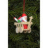 Tree Ornament - Santa in Car - 5,4x4,7 cm / 2.1x1.7 inch