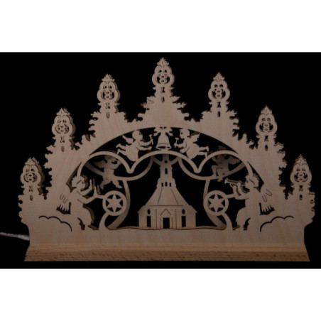 Mini Candle Arch - Seiffen Church - 22x14 cm / 8.7x5.5 inch