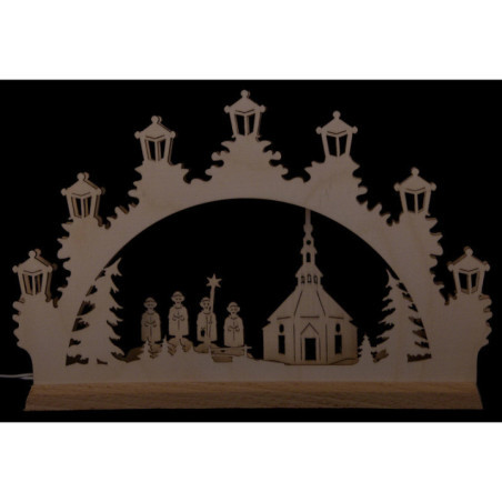 Mini Candle Arch - Carolers - 22x14 cm / 8.7x5.5 inch