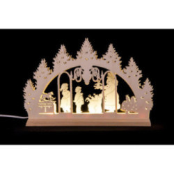 Mini Candle Arch - Santa Claus - 22x14 cm / 8.7x5.5 inch