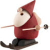 Räuchermännchen Weihnachtsmann Ski Champion - 11 cm