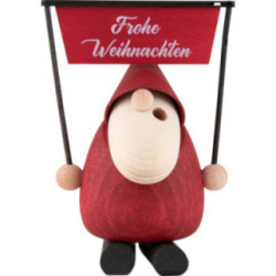 Smoker - Santa Claus "Merry Christmas" - 13 cm / 5.1 inch