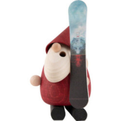 Smoker - Santa Claus Snowboarder - 13 cm / 5.1 inch