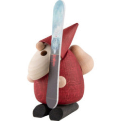 Smoker - Santa Claus Snowboarder - 13 cm / 5.1 inch