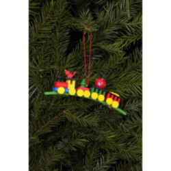 Tree Ornament - Present Train - 10,4x3,0 cm / 4.1x1.2 inch