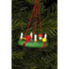 Christbaumschmuck Adventskranz - 4,3x1,9 cm