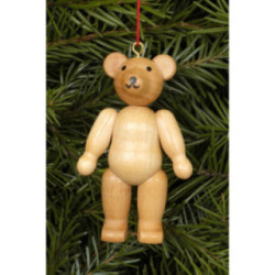 Christbaumschmuck Teddybär natur - 4,5 / 6,2 cm