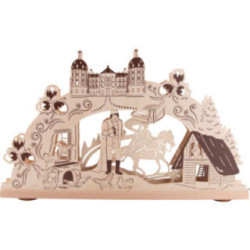 3D Candle Arch - "Three Hazelnuts for Cinderella" - 52x31,5 cm / 20.5x12.4 inch