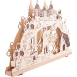 3D-Schwibbogen "Drei Haselnüsse für Aschenbrödel" - 52x31,5 cm