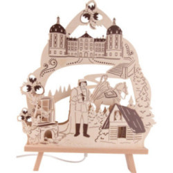 Candle Arch - "Three Hazelnuts for Cinderella" - 34,5x42 cm / 13.6x16.5 inch