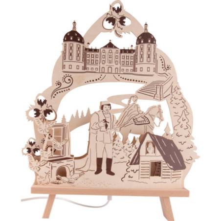 Candle Arch - "Three Hazelnuts for Cinderella" - 34,5x42 cm / 13.6x16.5 inch