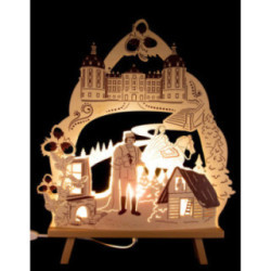 Candle Arch - "Three Hazelnuts for Cinderella" - 34,5x42 cm / 13.6x16.5 inch