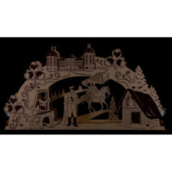 Candle Arch - "Three Hazelnuts for Cinderella" - 37x20 cm / 14.6x7.9 inch