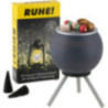 Set Räucher-Grill Veggie, anthrazit und eine Packung Räucherkerzen - 10 cm