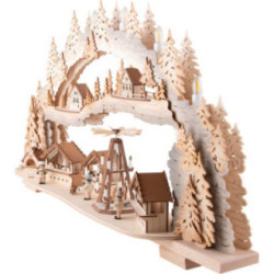 Schwibbogen Weihnachtsmarkt - 72x43x13 cm