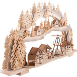 Candle Arch - Christmas Market - 72x43x13 cm / 28x16x5 inch