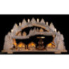 Schwibbogen verschneiter Weihnachtsmarkt - 72x43x13 cm