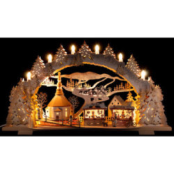 Schwibbogen Kirmes in Seiffen - 72x43 cm