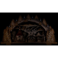 Schwibbogen Kirmes in Seiffen - 72x43 cm