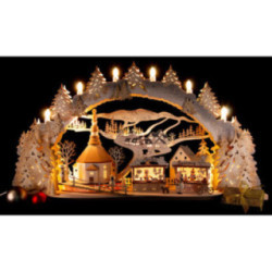Schwibbogen Kirmes in Seiffen - 72x43 cm