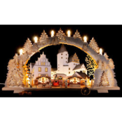Candle Arch - Christmas Market at Schwarzenberg Castle - 72x43 cm / 28.3x16.9 inch