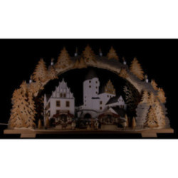 Candle Arch - Christmas Market at Schwarzenberg Castle - 72x43 cm / 28.3x16.9 inch