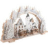 Schwibbogen Schlossweihnacht Schwarzenberg verschneit - 72x43 cm