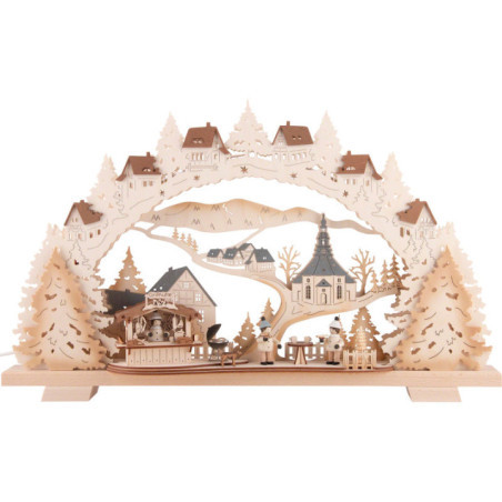 Schwibbogen Grillhütte - 53x31 cm