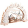 Schwibbogen Grillhütte verschneit - 53x31 cm