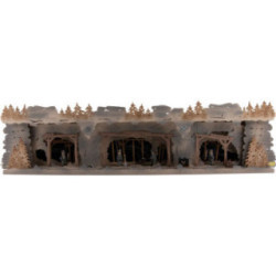 Schwibbogenerhöhung Bergbau mit Bergleuten - 75x20x16 cm
