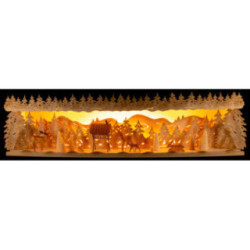Illuminated Stand - Winter Forest - 76x18,5 cm / 29.9x7.3 inch