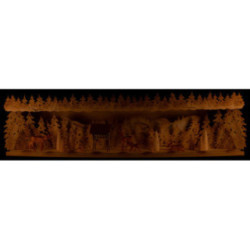 Illuminated Stand - Winter Forest - 76x18,5 cm / 29.9x7.3 inch