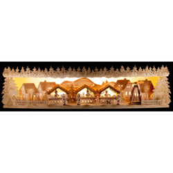 Schwibbogenerhöhung Weihnachtsmarkt - 75x20x15 cm