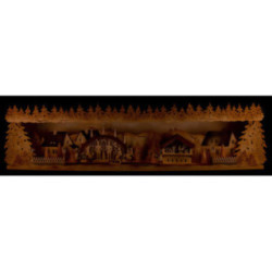 Illuminated Stand Christmas Idyll with Candle Arch - 75x20x15 cm / 29.5x7.9x5.9 inch