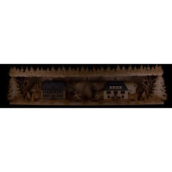 Schwibbogenerhöhung Seiffener Dorf - 75x20 cm