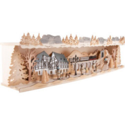 Schwibbogenerhöhung Winterland Erzgebirge - 76x20 cm