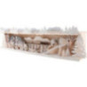 Illuminated Stand - Winter in the Ore Mountains with Snow - 76x20 cm / 29.9x7.9 inch