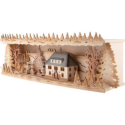 Schwibbogenerhöhung Seiffener Rathaus - 57x17 cm