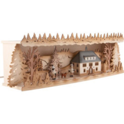 Schwibbogenerhöhung Seiffener Rathaus - 57x17 cm