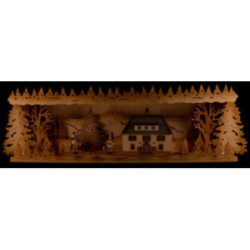 Schwibbogenerhöhung Seiffener Rathaus - 57x17 cm