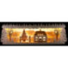 Schwibbogenerhöhung Seiffener Rathaus verschneit - 57x17 cm