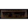 Schwibbogenerhöhung Seiffener Rathaus verschneit - 57x17 cm