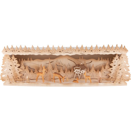 Illuminated Stand - Deer in the Forest - 58x18 cm / 22.8x7.1 inch