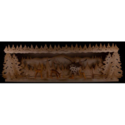 Schwibbogenerhöhung Rehe im Wald - 58x18 cm