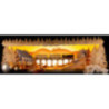 Illuminated Stand - Winter in the Ore Mountains - 53x17,5 cm / 20.9x6.9 inch