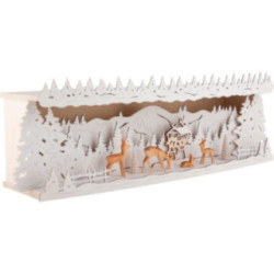 Illuminated Stand - Deer in the Forest - 58x18 cm / 22.8x7.1 inch