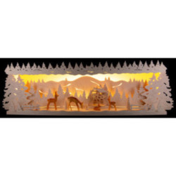 Illuminated Stand - Deer in the Forest - 58x18 cm / 22.8x7.1 inch