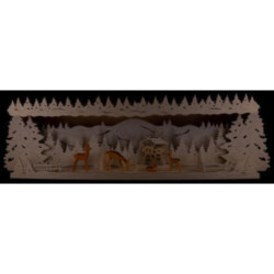 Schwibbogenerhöhung Rehe im Wald - 58x18 cm