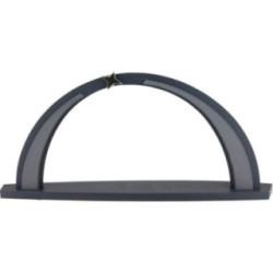 Candle Arch - modern wood - Anthracite - without Figurines - 56,5x25 cm / 22.2x9.8 inch