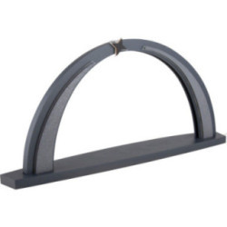 Candle Arch - modern wood - Anthracite - without Figurines - 56,5x25 cm / 22.2x9.8 inch